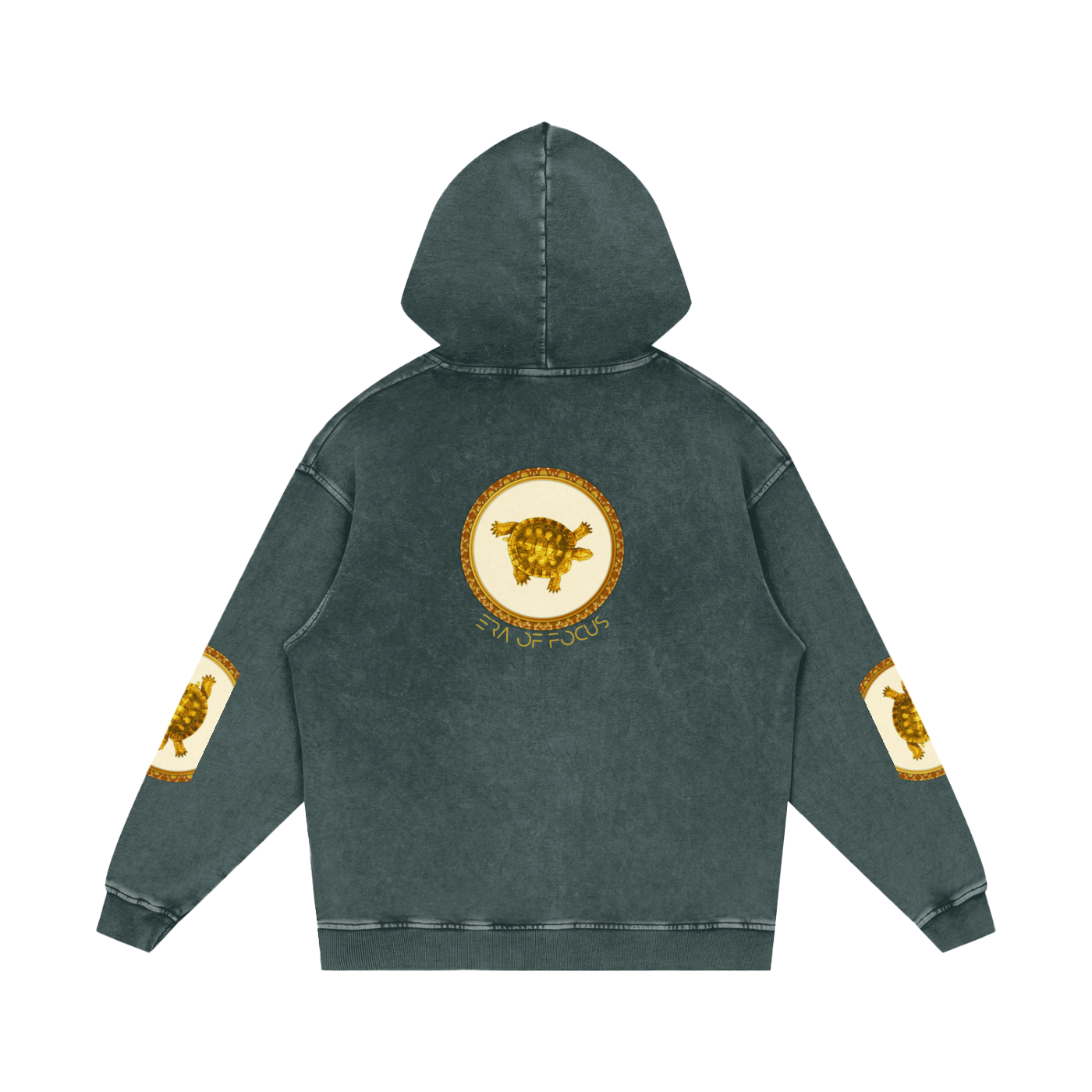 Snow Washed Loose Cotton Hoodie