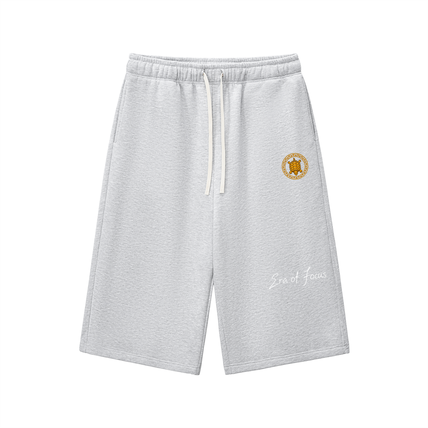 Relaxed Drawstring Three-quarter Sweatpants