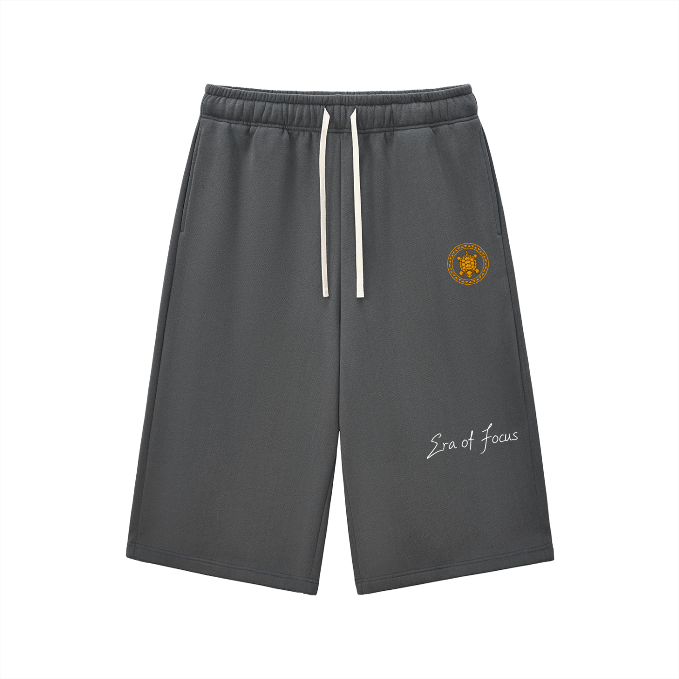 Relaxed Drawstring Three-quarter Sweatpants