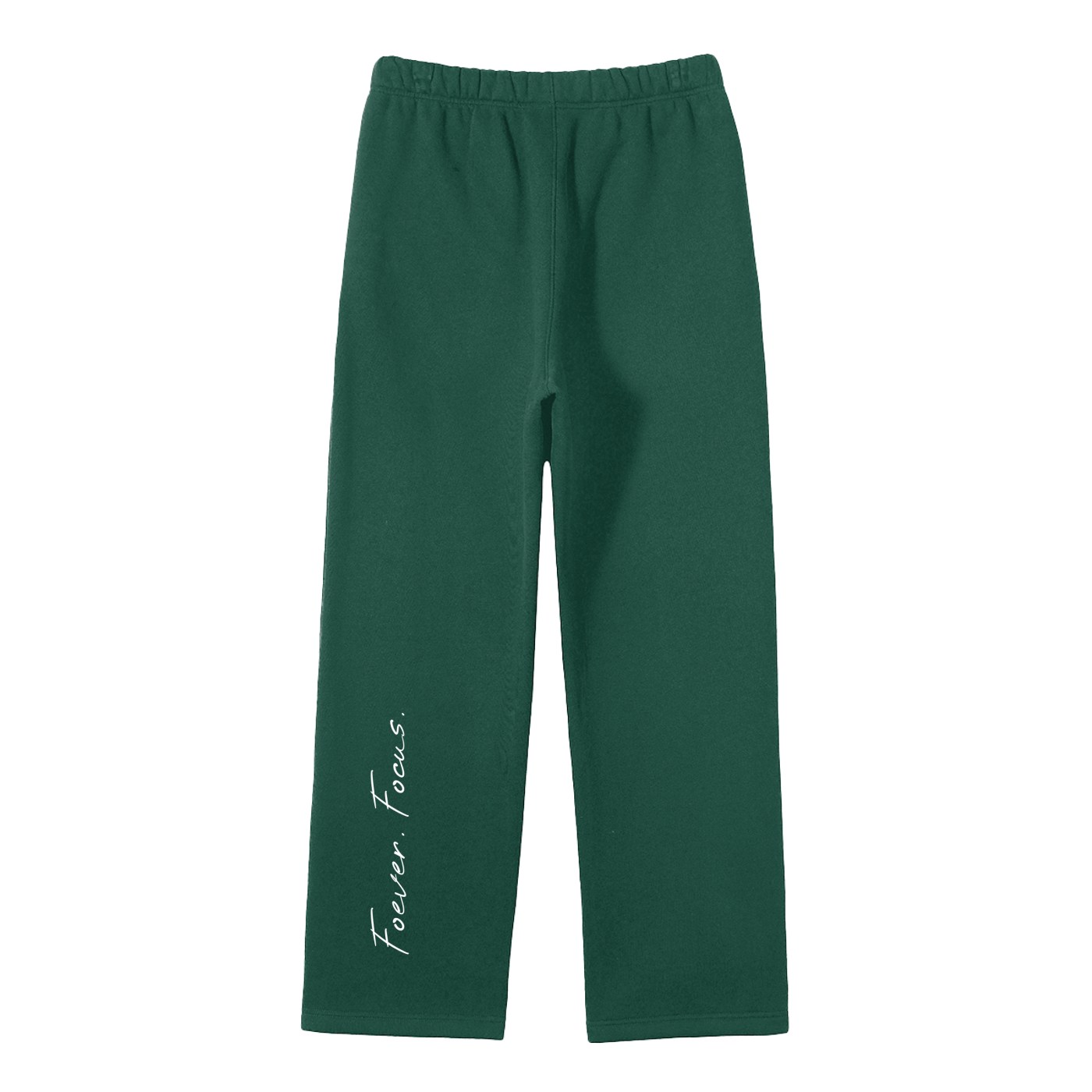 Unisex Solid Color Fleece Straight Leg Pants