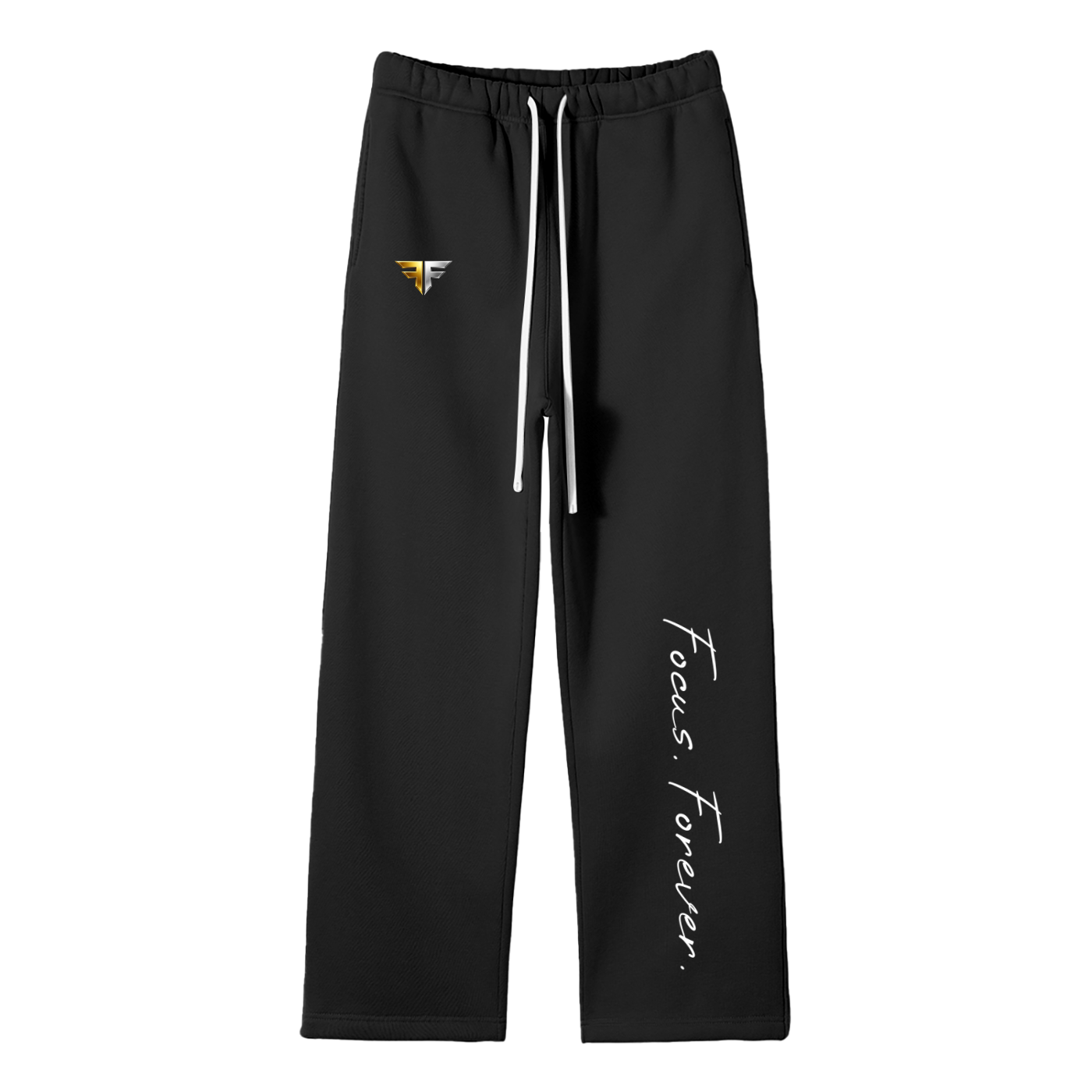 Unisex Solid Color Fleece Straight Leg Pants