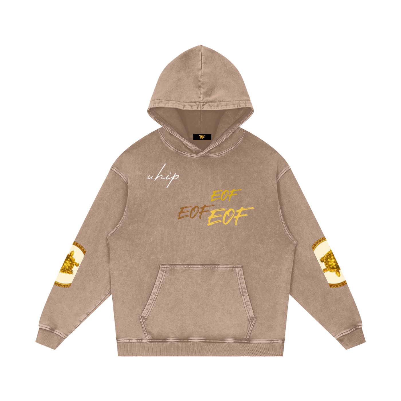 Snow Washed Loose Cotton Hoodie