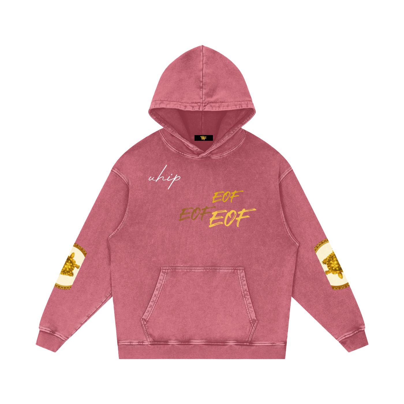 Snow Washed Loose Cotton Hoodie