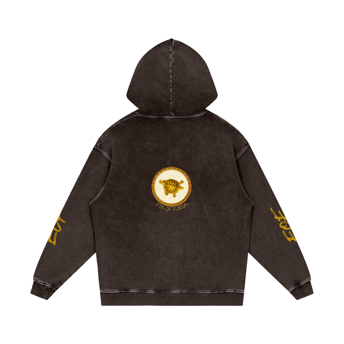 Snow Washed Loose Cotton Hoodie