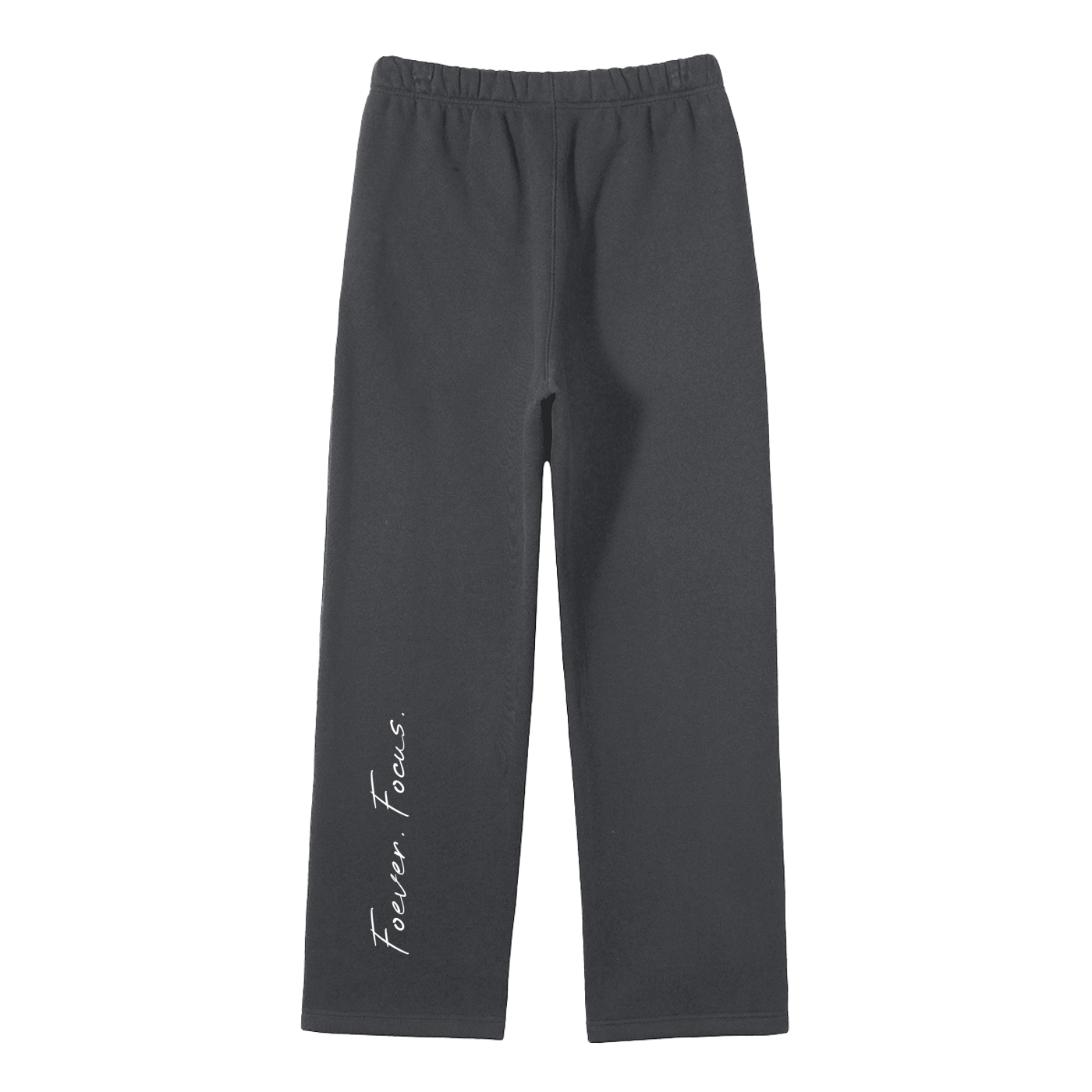 Unisex Solid Color Fleece Straight Leg Pants