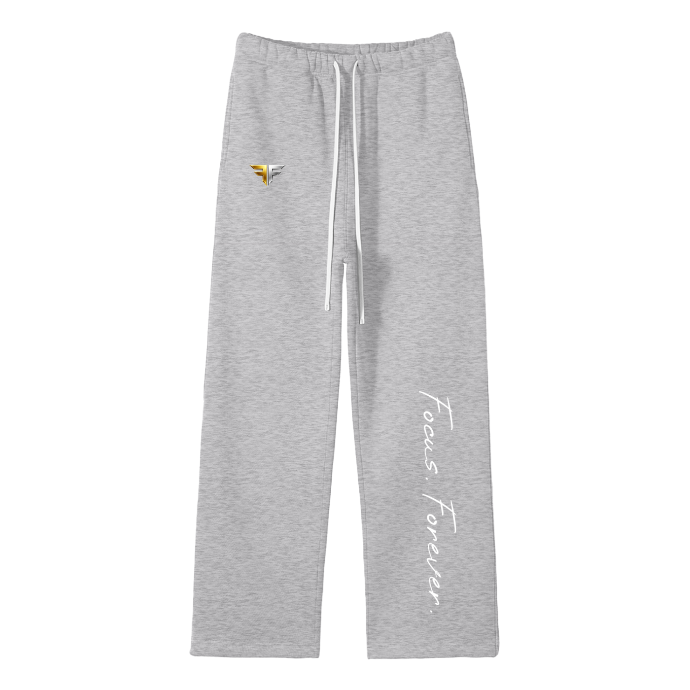 Unisex Solid Color Fleece Straight Leg Pants