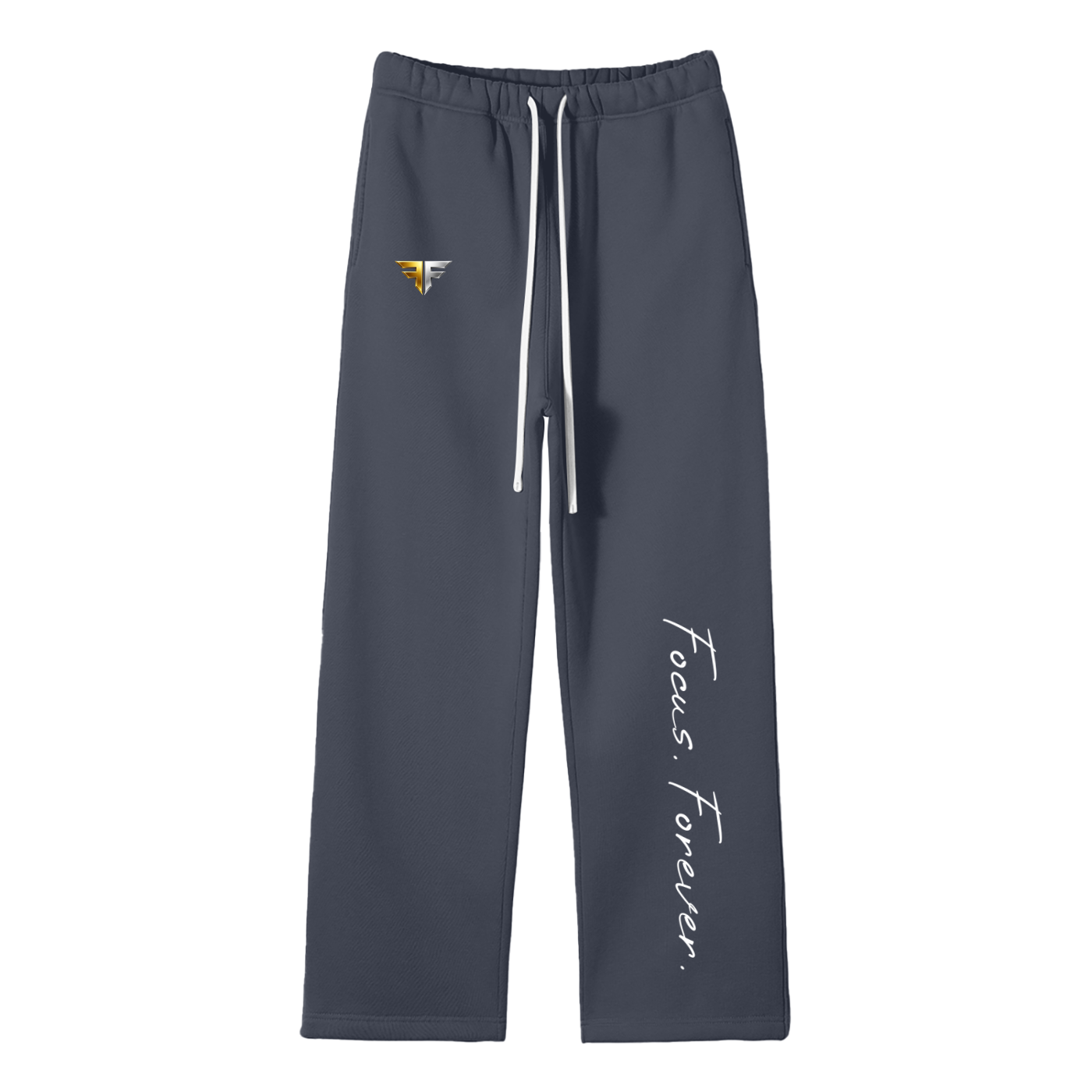 Unisex Solid Color Fleece Straight Leg Pants