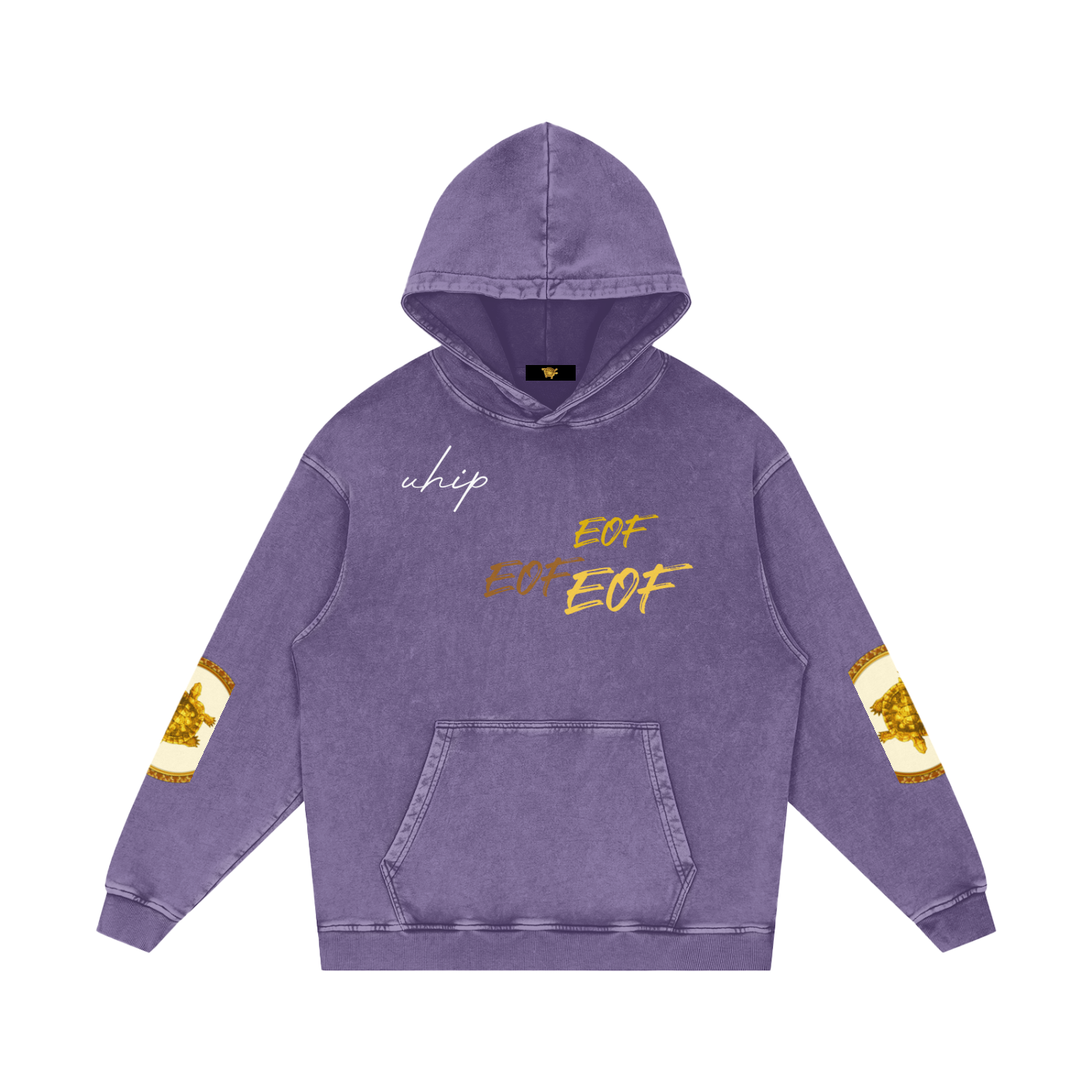 Snow Washed Loose Cotton Hoodie