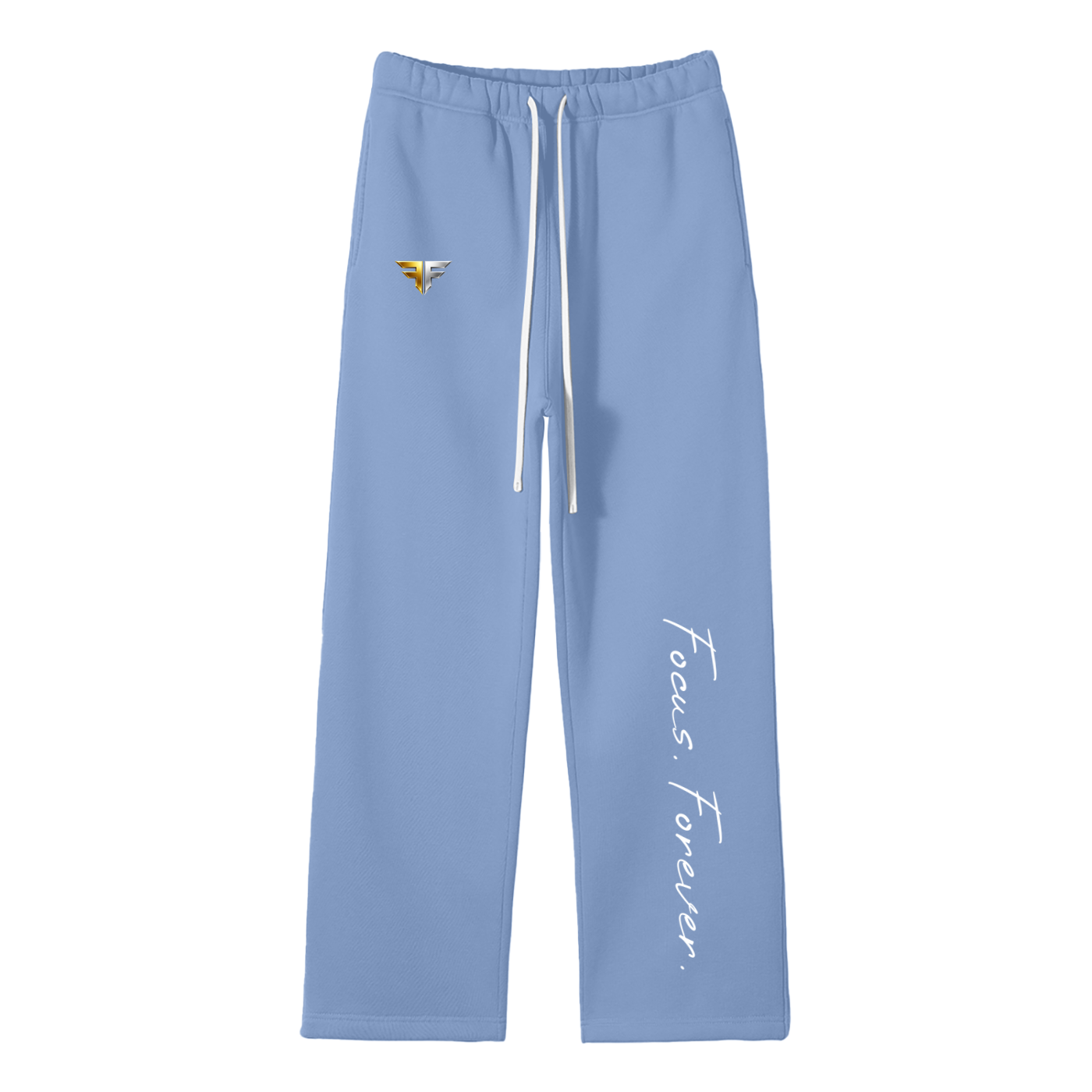 Unisex Solid Color Fleece Straight Leg Pants