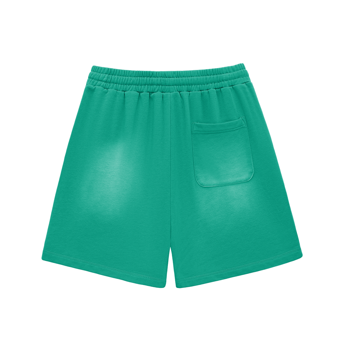 Sun Fade Raw Edge Cotton Shorts
