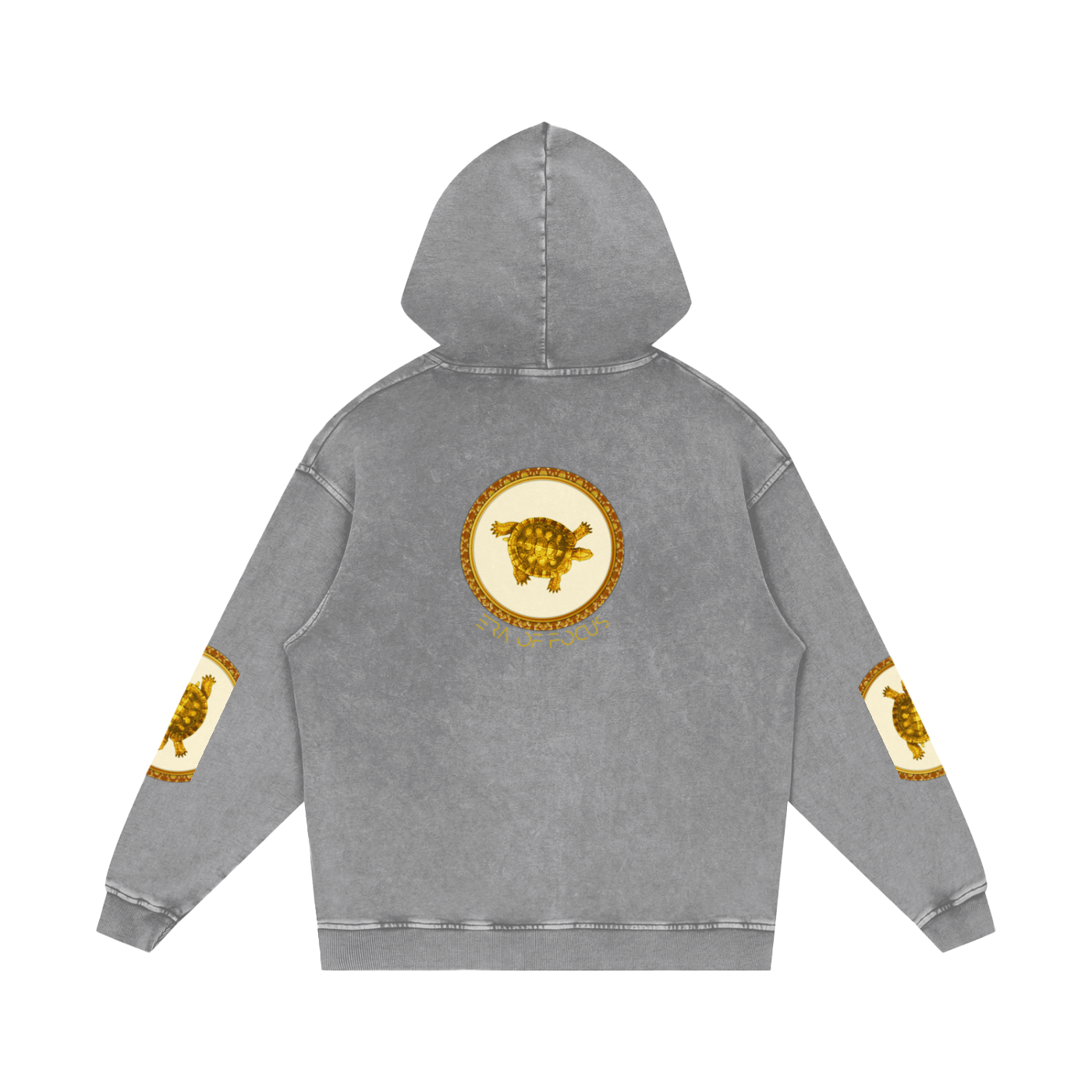 Snow Washed Loose Cotton Hoodie