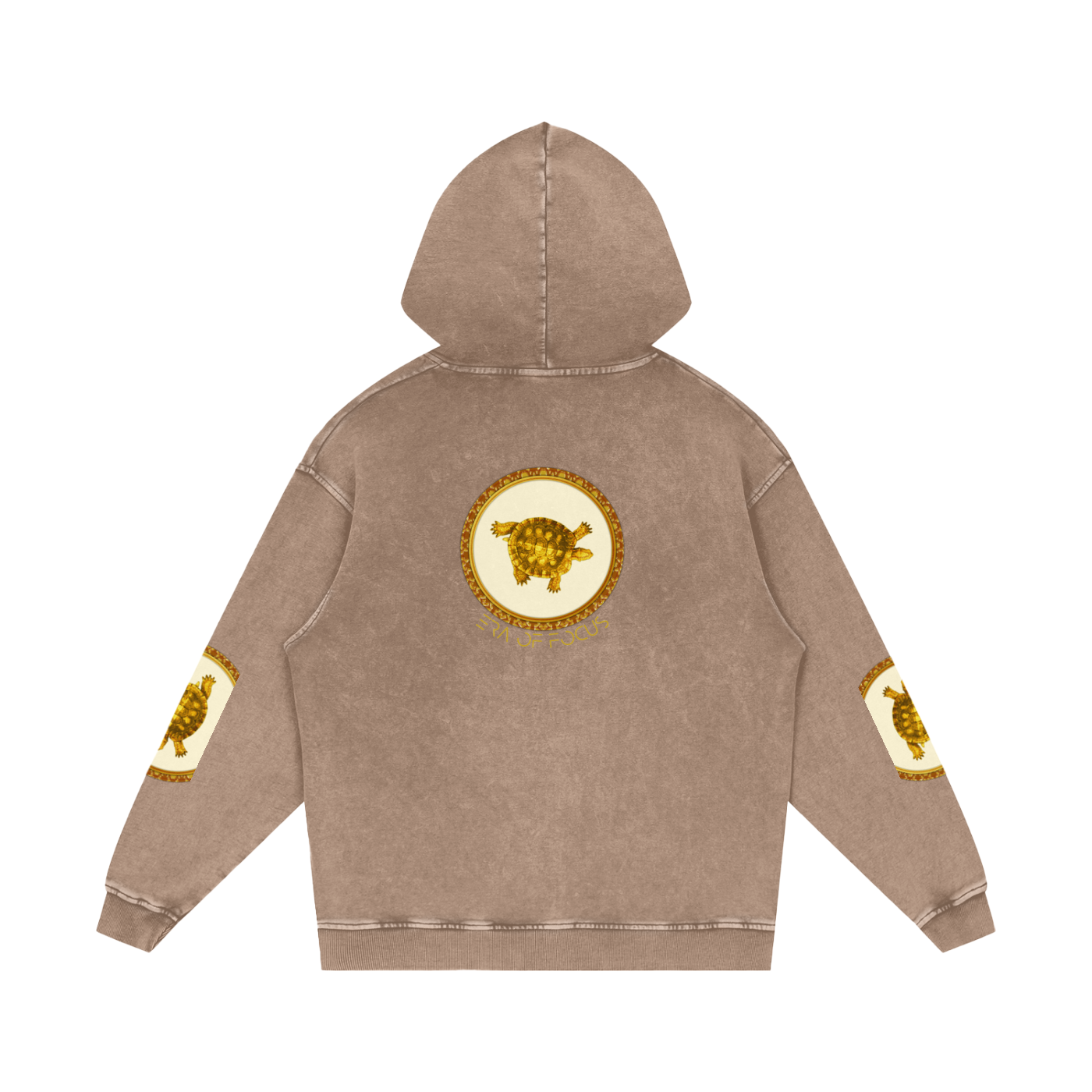Snow Washed Loose Cotton Hoodie