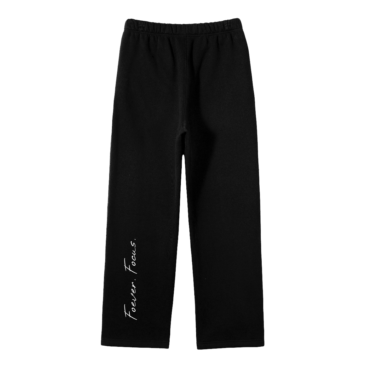 Unisex Solid Color Fleece Straight Leg Pants