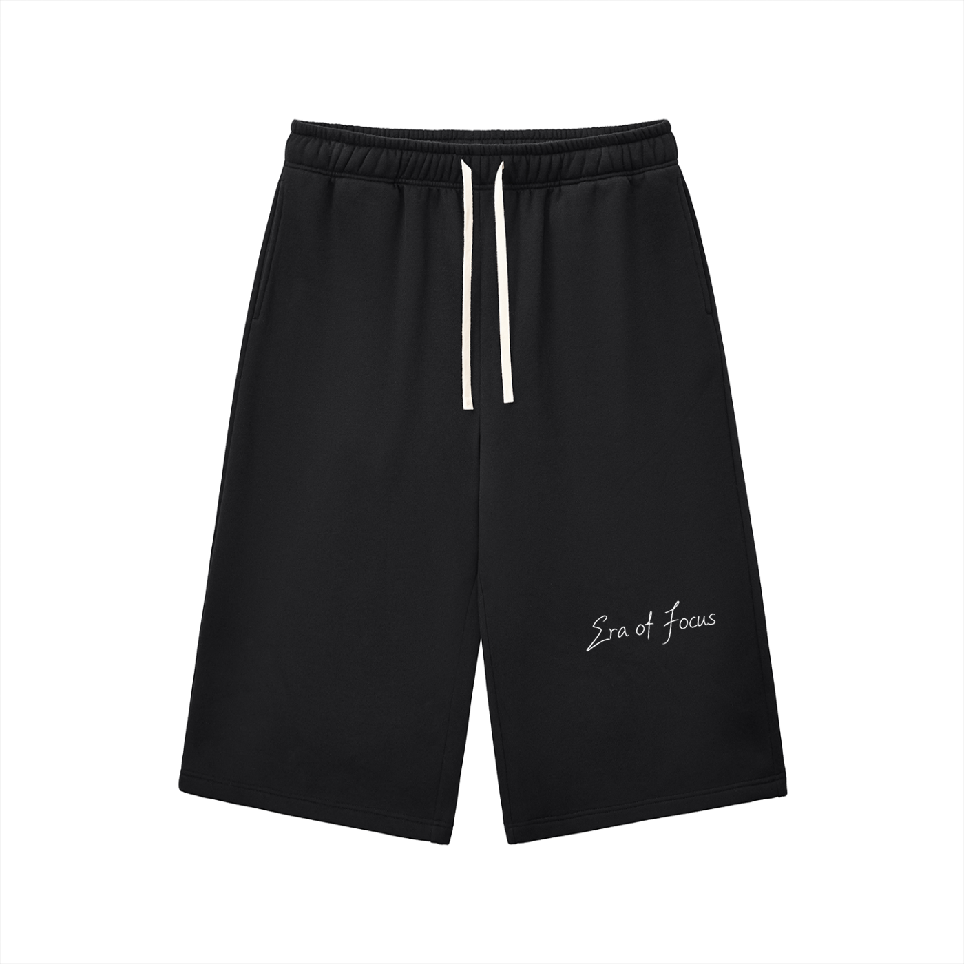 Relaxed Drawstring Three-quarter Sweatpants