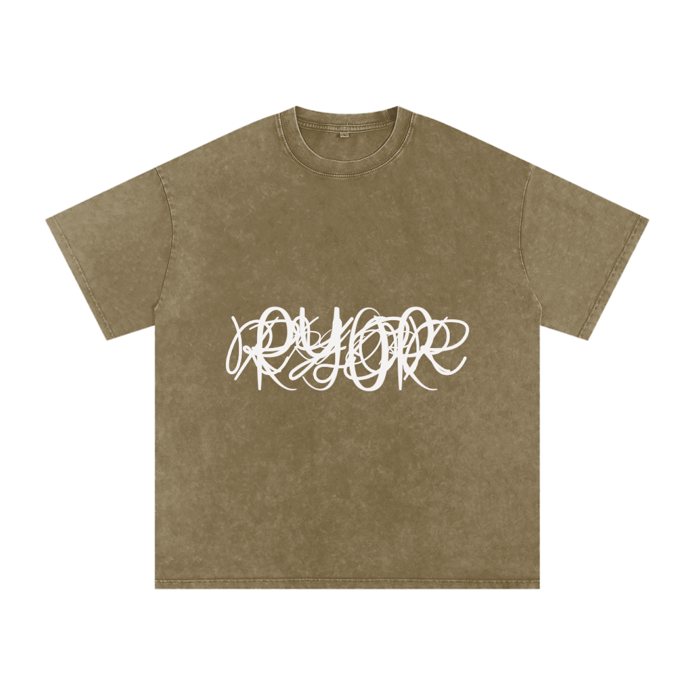 Snow Washed Oversized Cotton T-Shirt