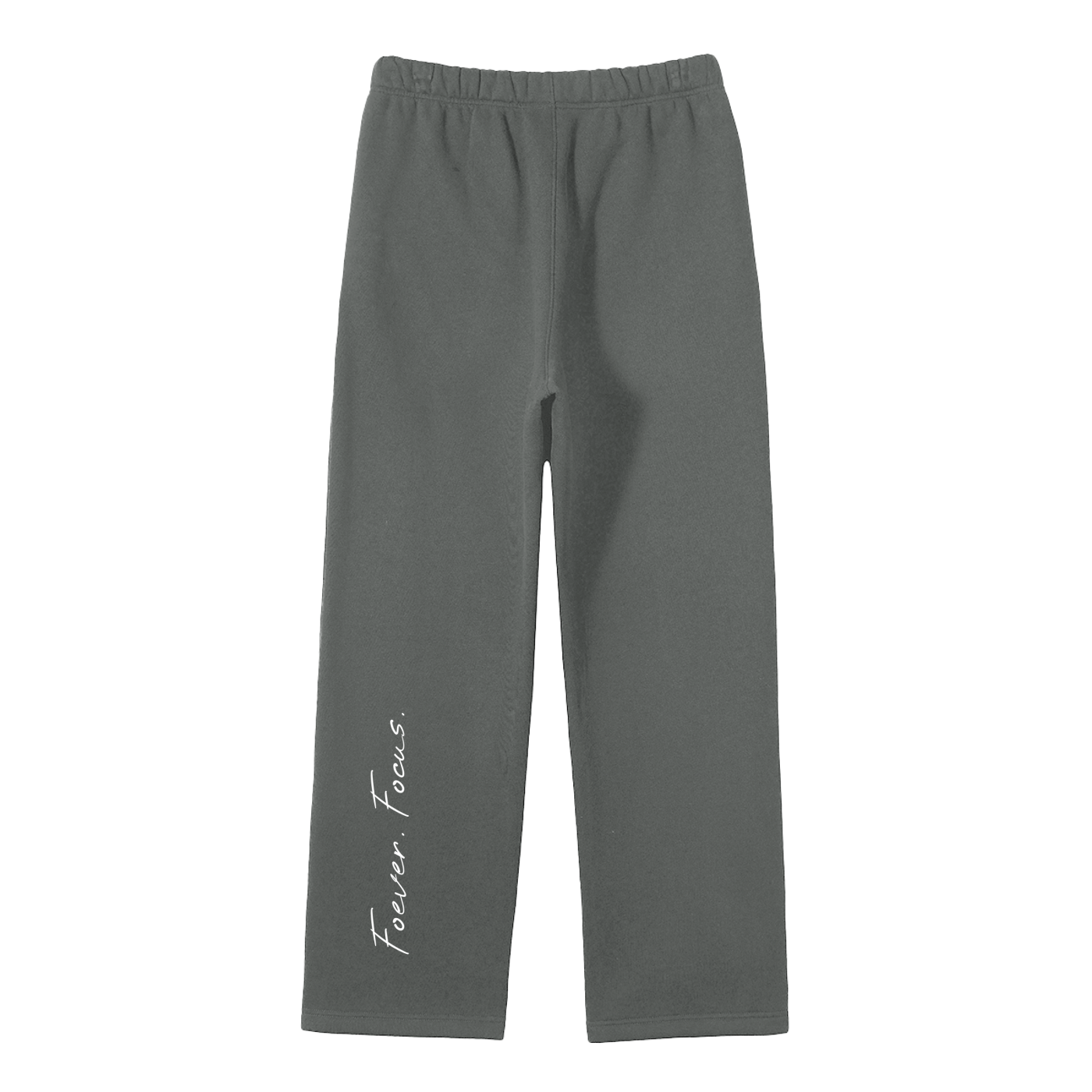 Unisex Solid Color Fleece Straight Leg Pants