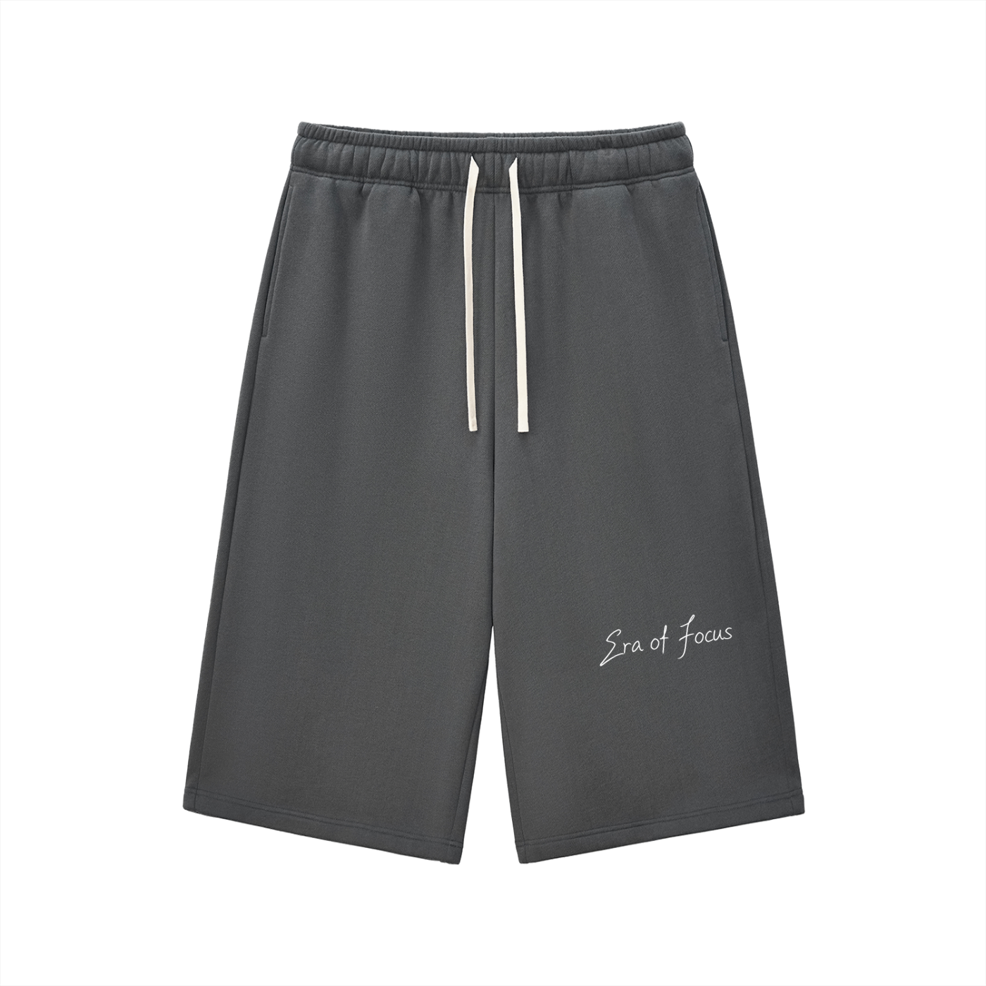 Relaxed Drawstring Three-quarter Sweatpants