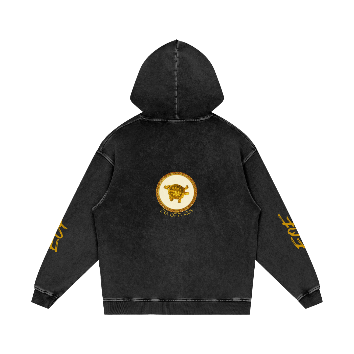 Snow Washed Loose Cotton Hoodie