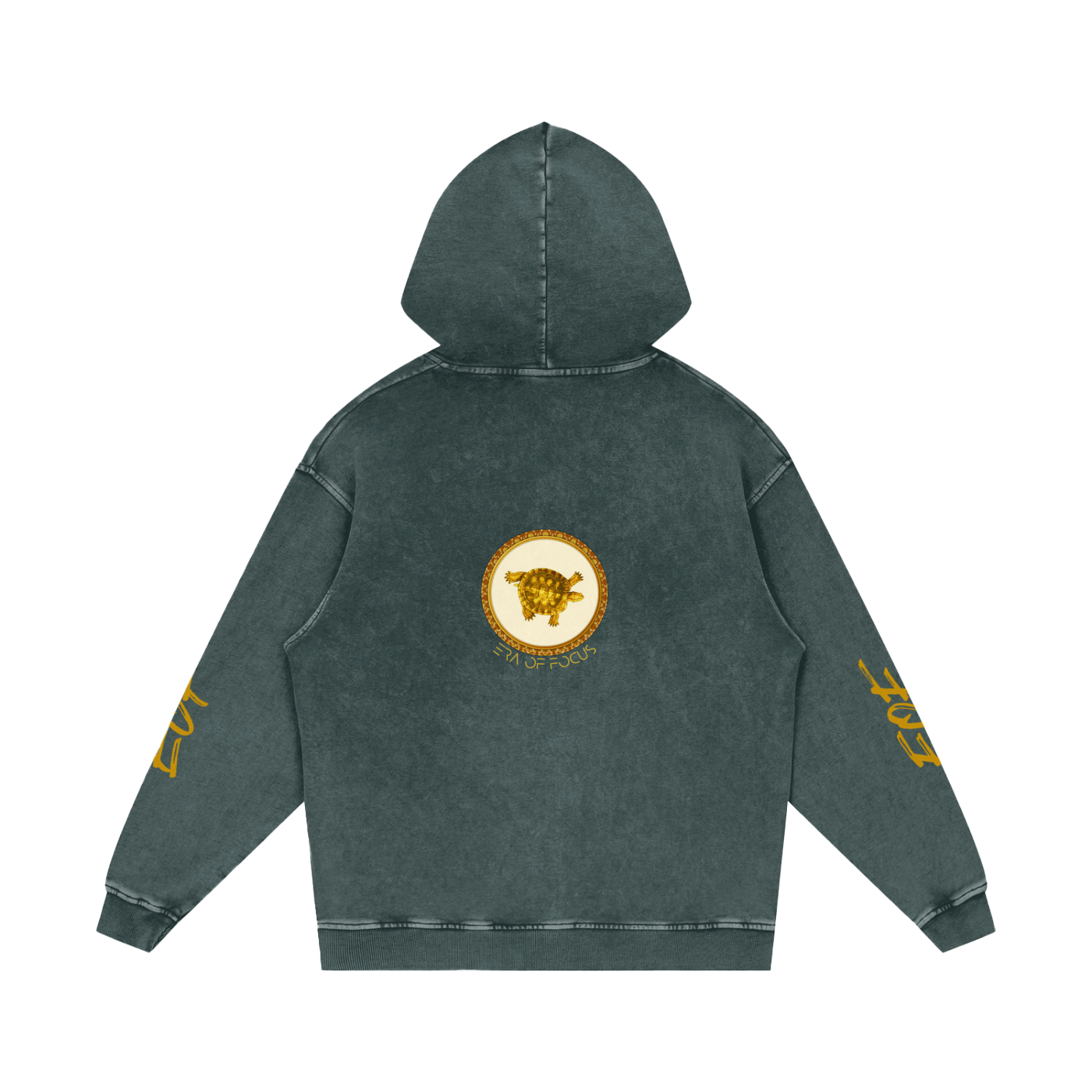 Snow Washed Loose Cotton Hoodie
