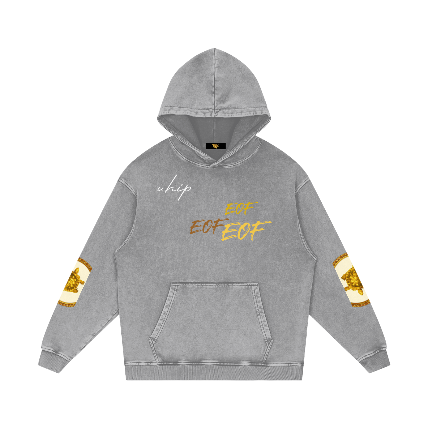 Snow Washed Loose Cotton Hoodie