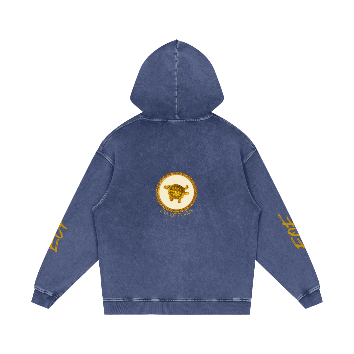 Snow Washed Loose Cotton Hoodie