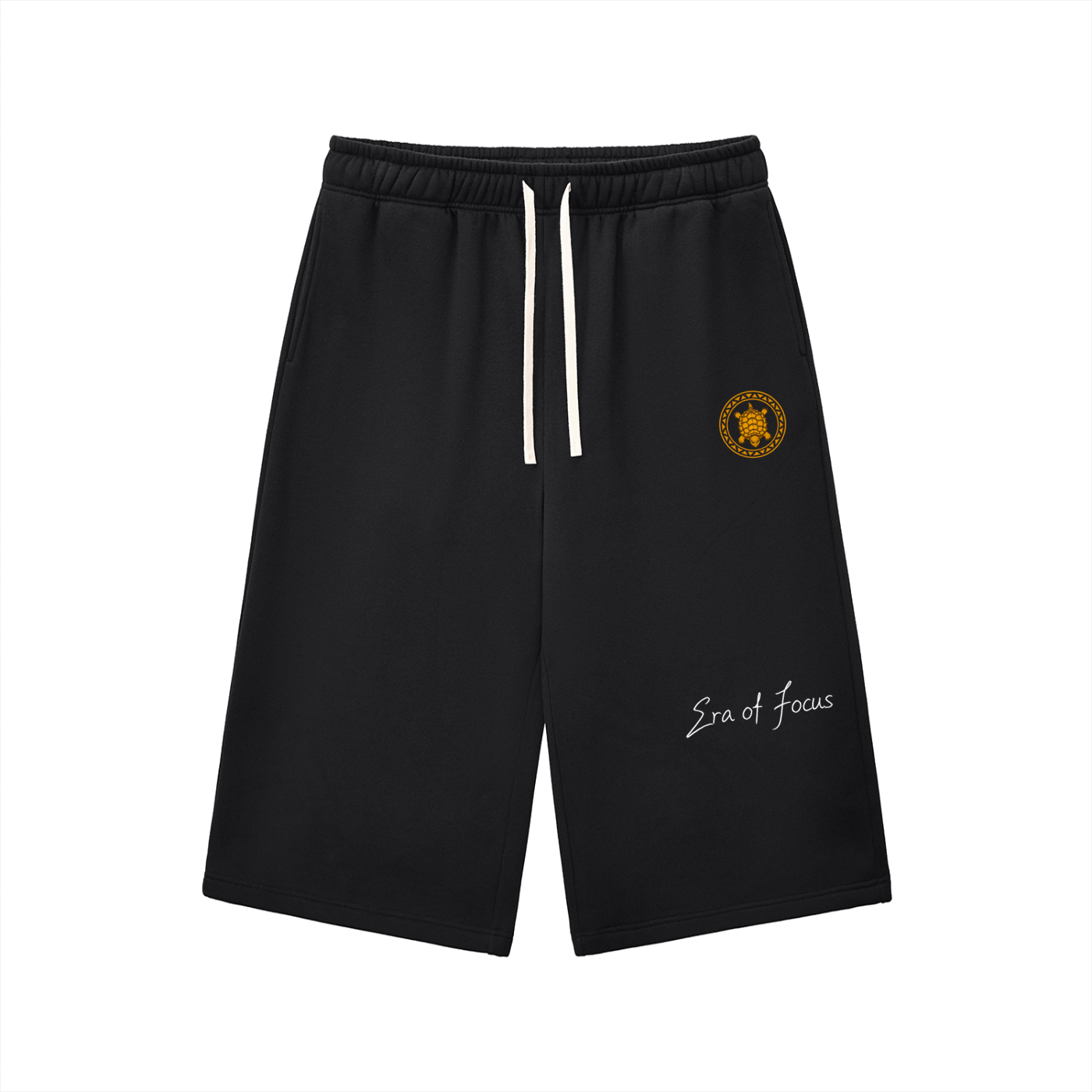 Relaxed Drawstring Three-quarter Sweatpants