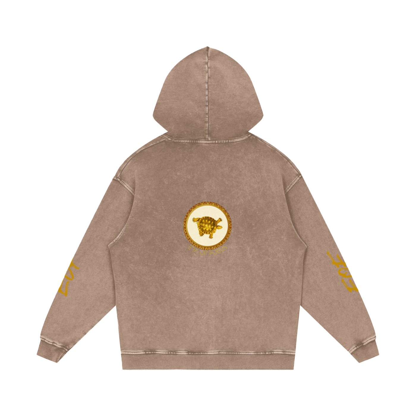 Snow Washed Loose Cotton Hoodie
