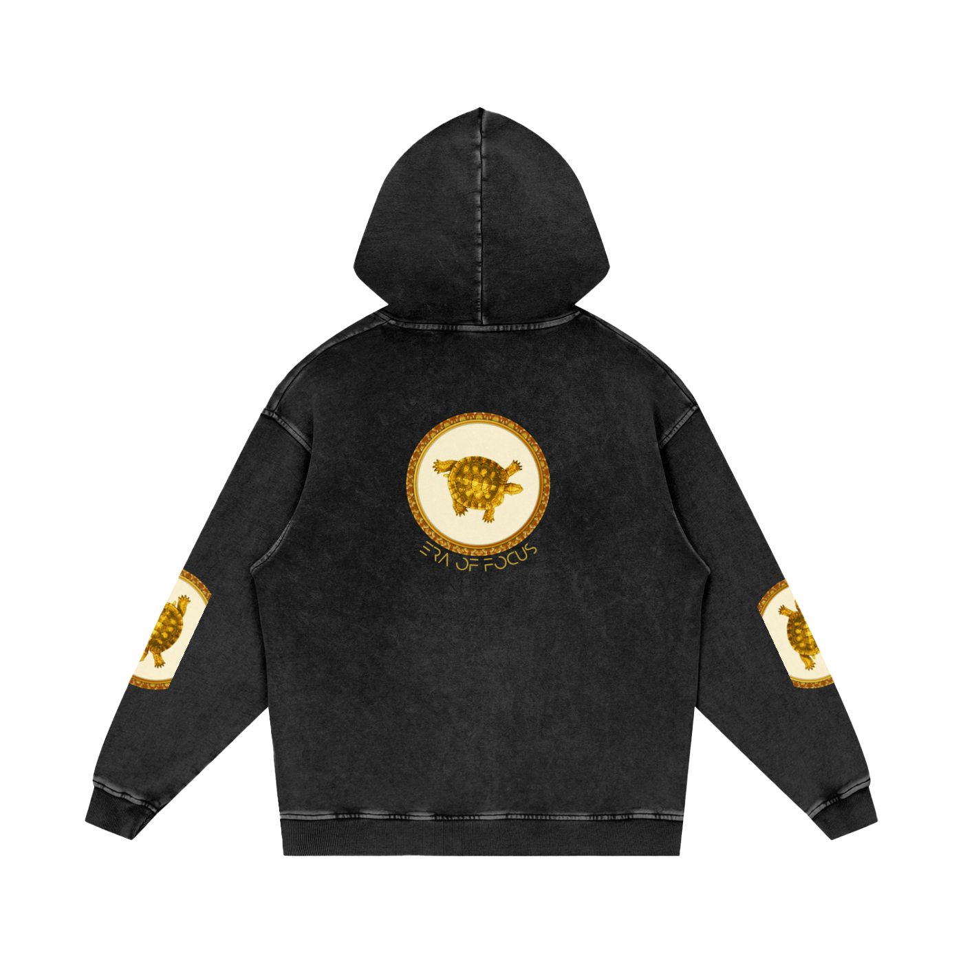 Snow Washed Loose Cotton Hoodie