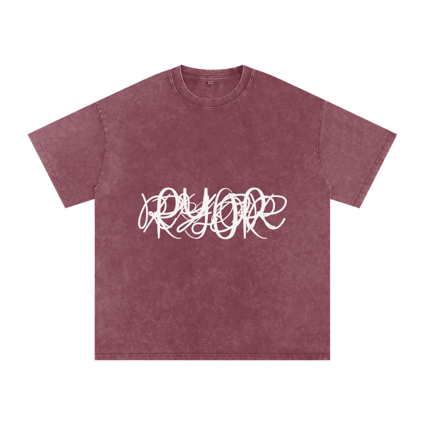 Snow Washed Oversized Cotton T-Shirt