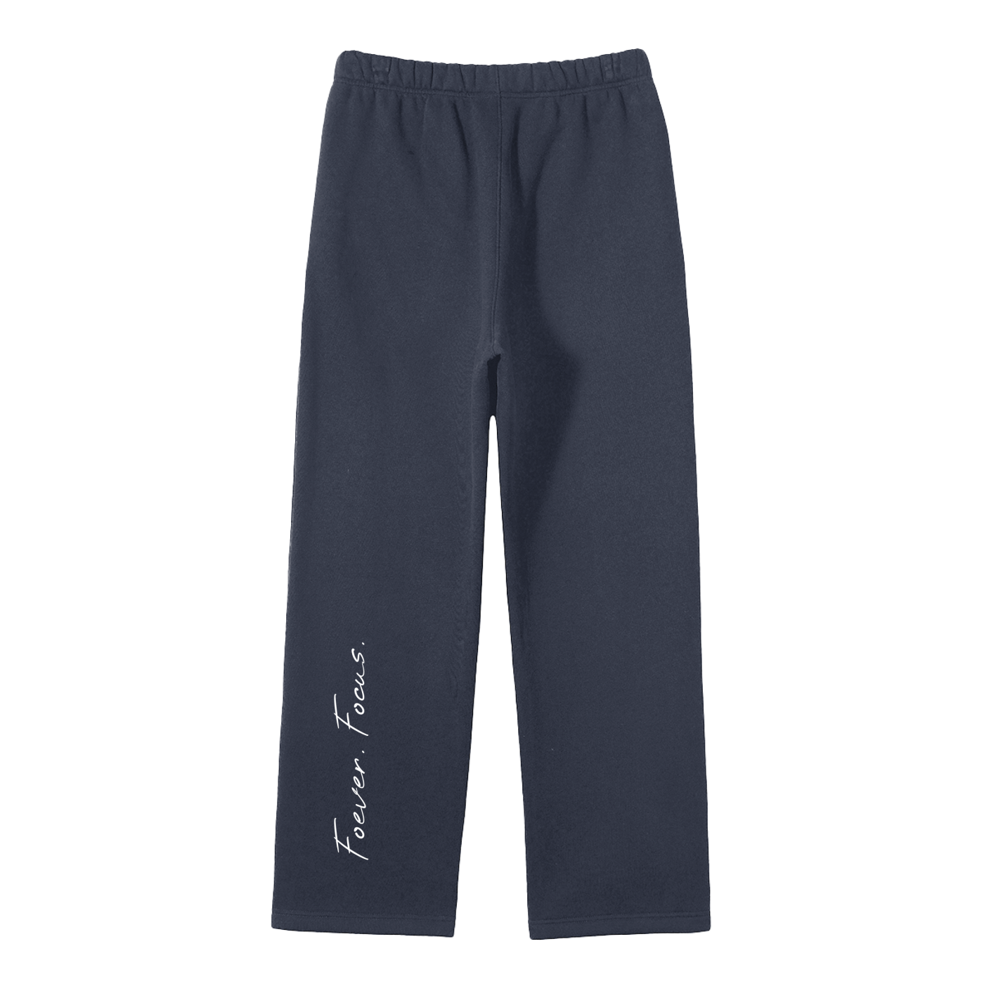 Unisex Solid Color Fleece Straight Leg Pants