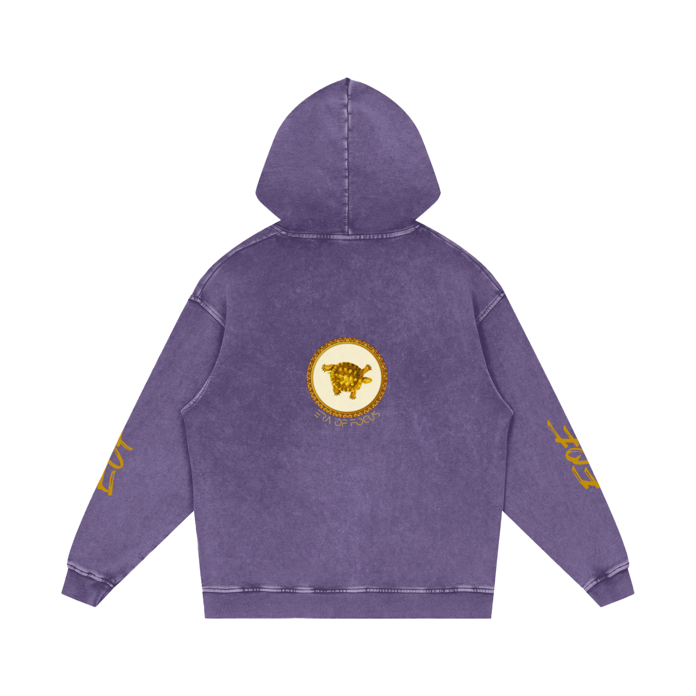 Snow Washed Loose Cotton Hoodie
