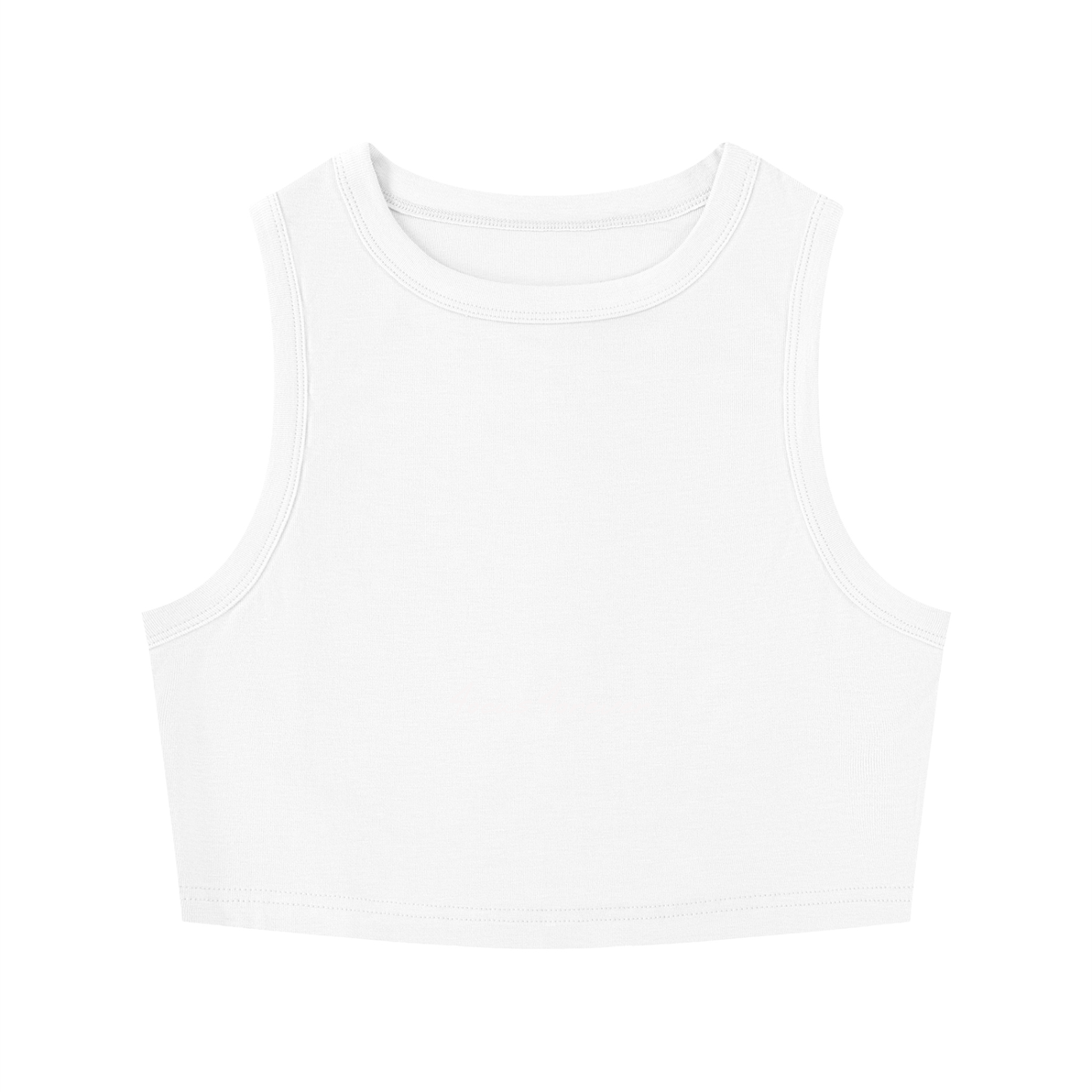 Women's Tight Crewneck Crop Tank Top