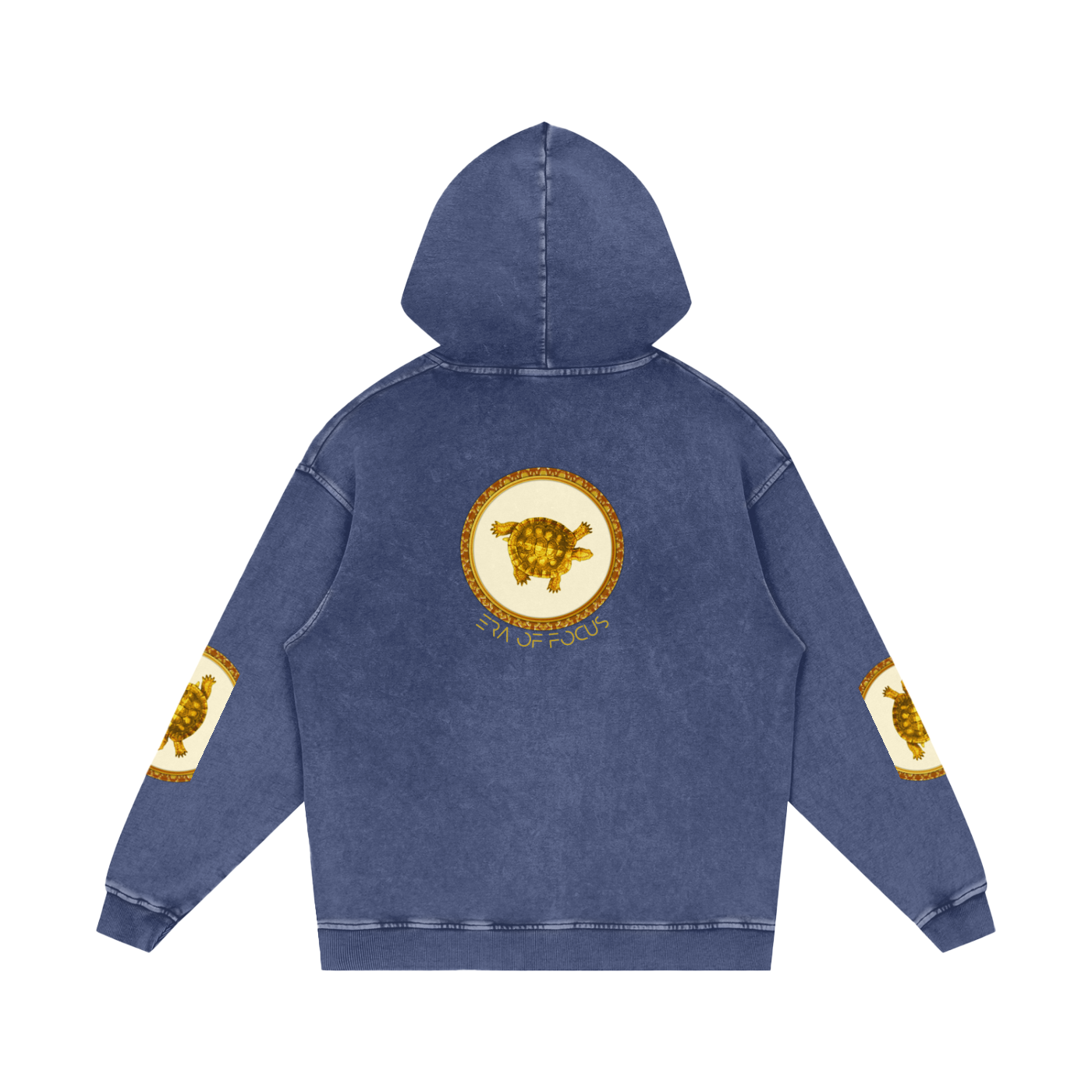 Snow Washed Loose Cotton Hoodie