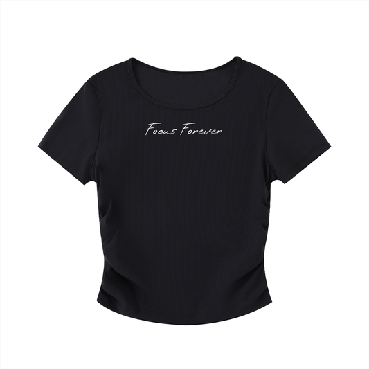 Ruched Bodycon Crop Top