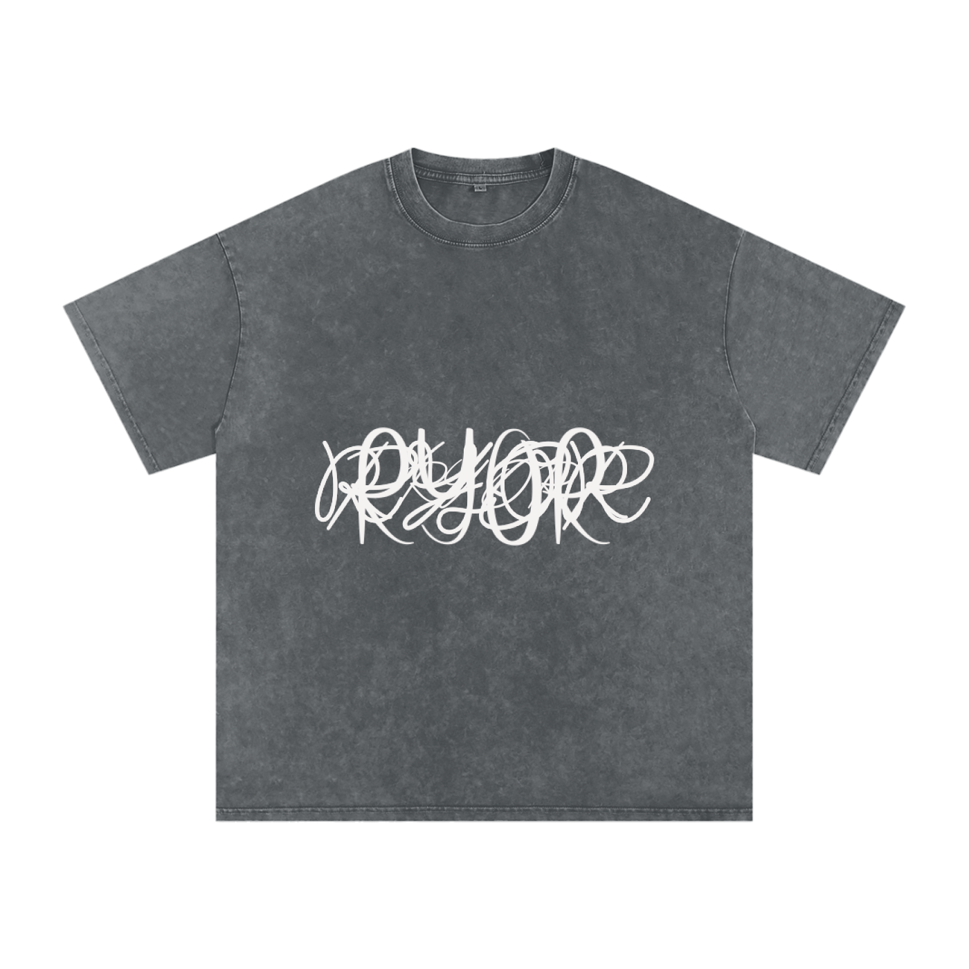 Snow Washed Oversized Cotton T-Shirt