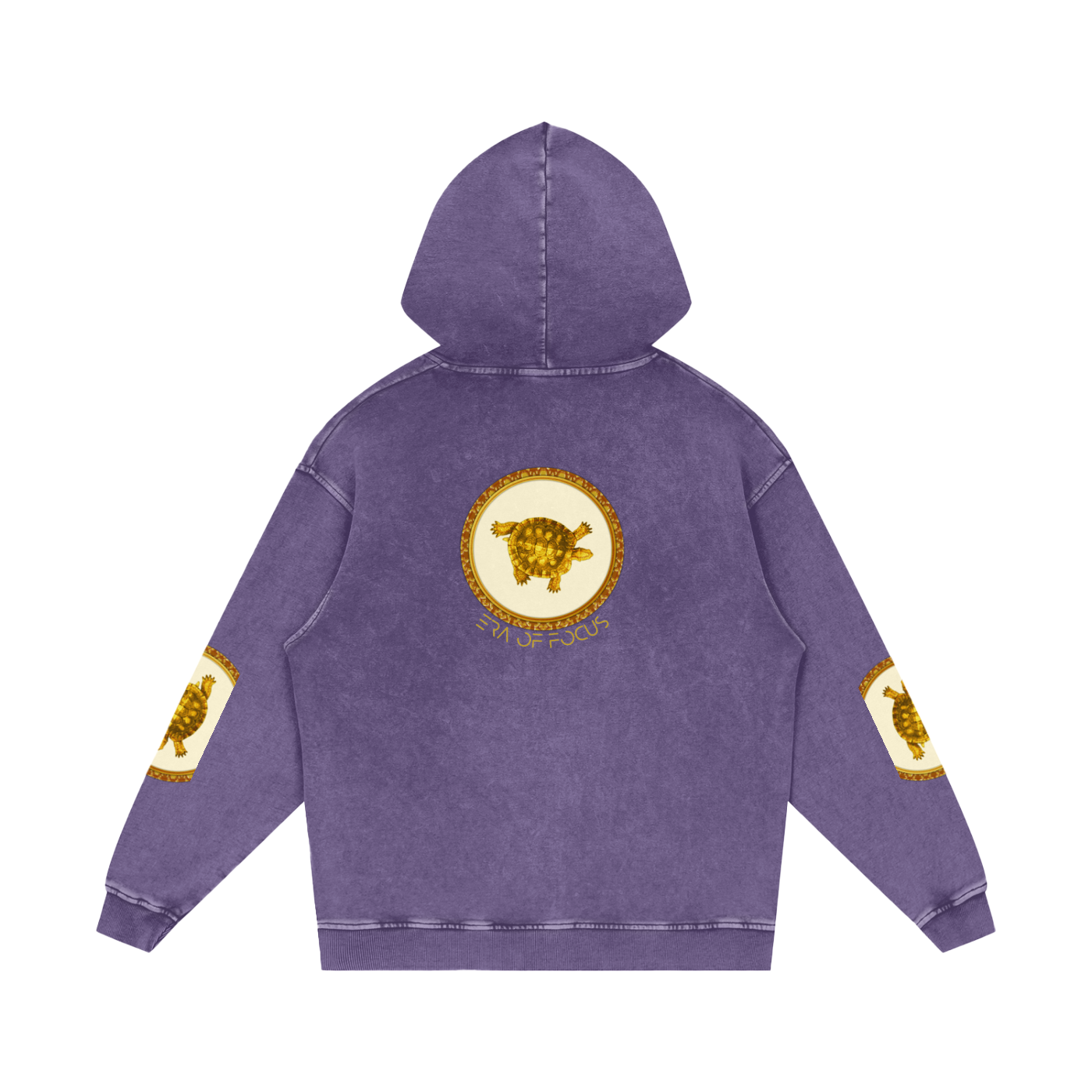 Snow Washed Loose Cotton Hoodie